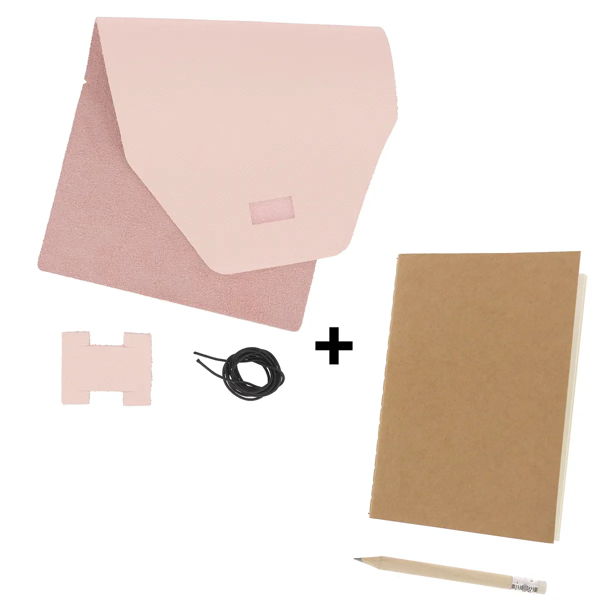 Kit DIY Protège carnet en cuir OCÉAN A6 - ROSE CLAIR R18 - Image 4