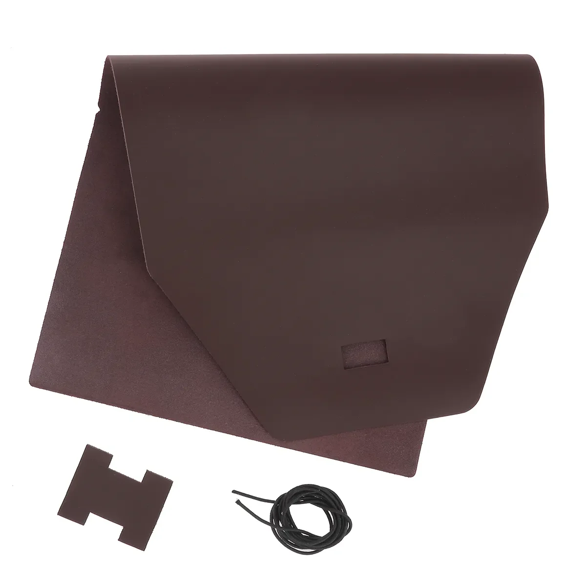 Kit DIY Protège carnet en cuir lisse A5 - BORDEAUX P65 - Image 2