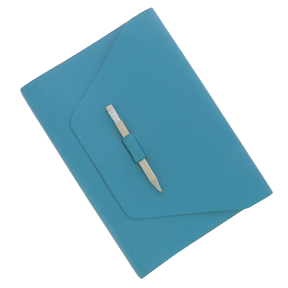 Kit DIY Protège carnet en cuir SATINATO A5 - BLEU ATOLL M25