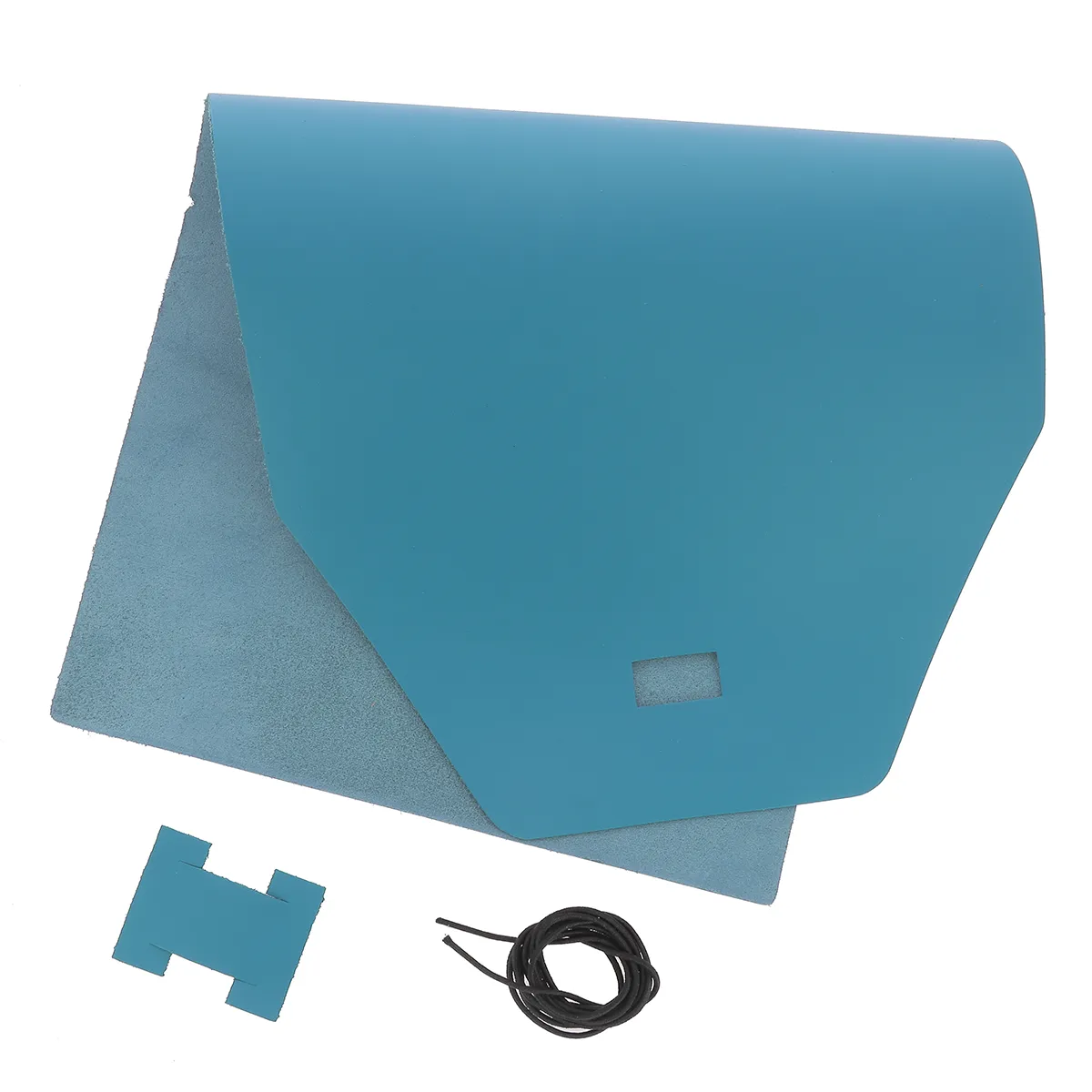 Kit DIY Protège carnet en cuir SATINATO A5 - BLEU ATOLL M25 - Image 2