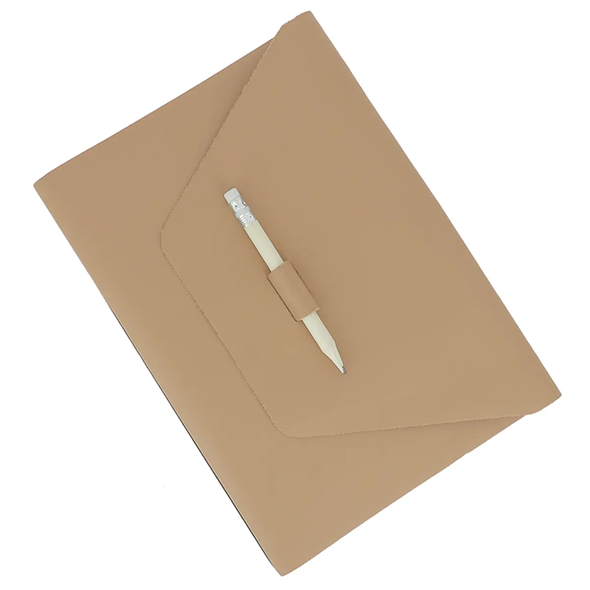 Kit DIY Protège carnet en cuir SATINATO A5 - CAFÉ AU LAIT K41
