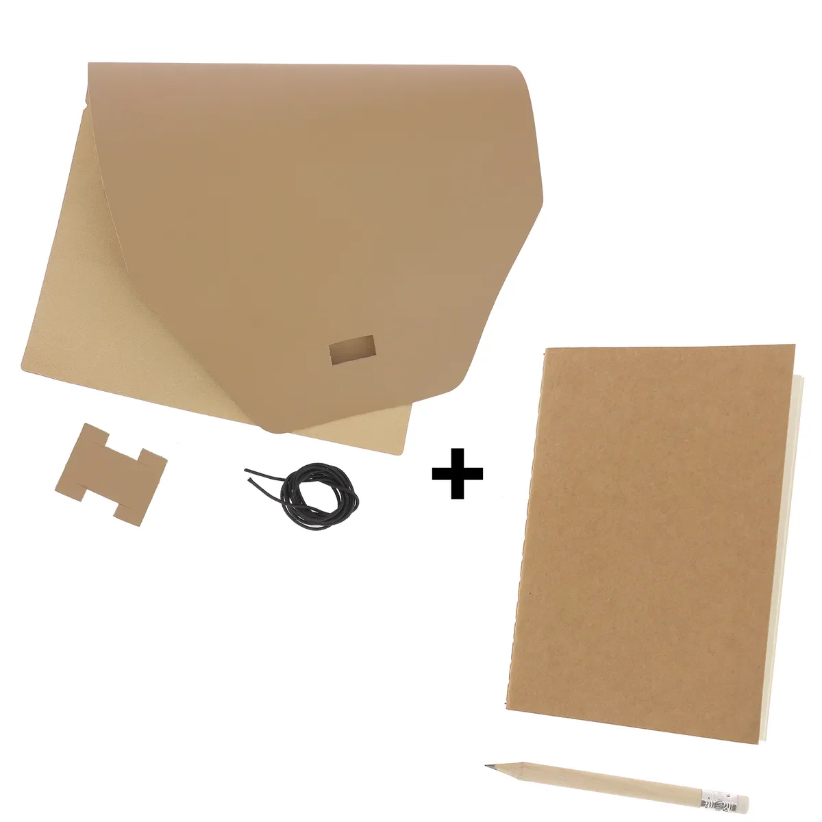 Kit DIY Protège carnet en cuir SATINATO A5 - CAFÉ AU LAIT K41 - Image 5