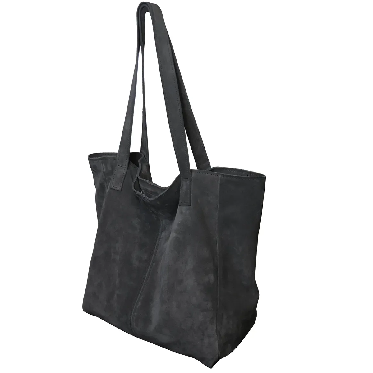 Kit DIY - Sac cabas en croûte de cuir - GRIS ANTHRACITE G35 - Image 4