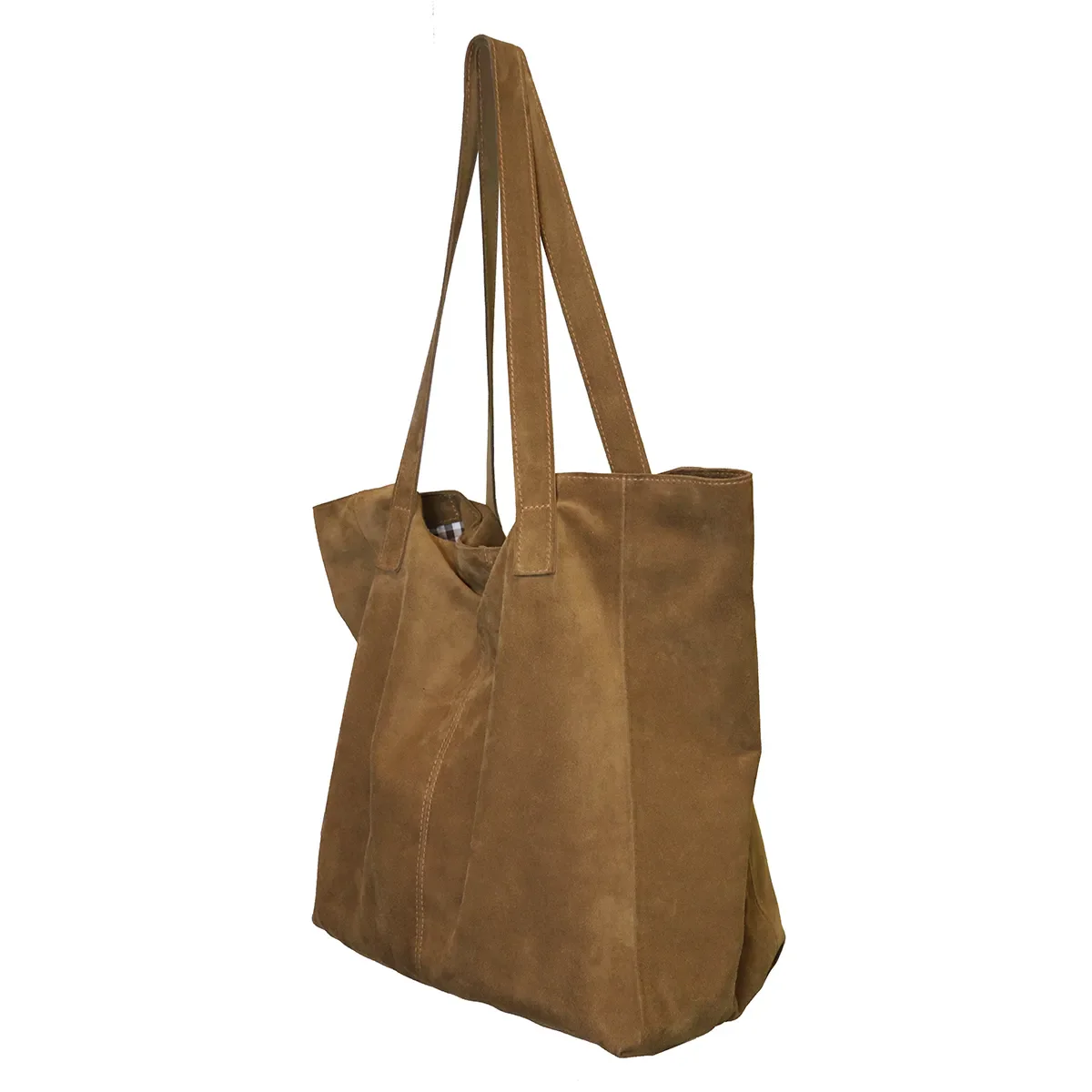 Kit DIY - Sac cabas en croûte de cuir - MARRON CLAIR N52 - Image 4