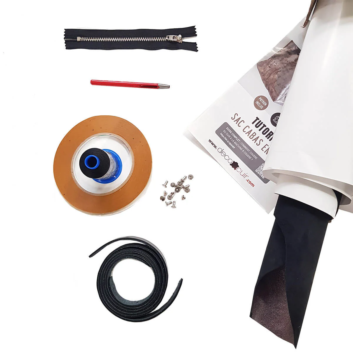 Kit DIY - Sac cabas en cuir - Image 4