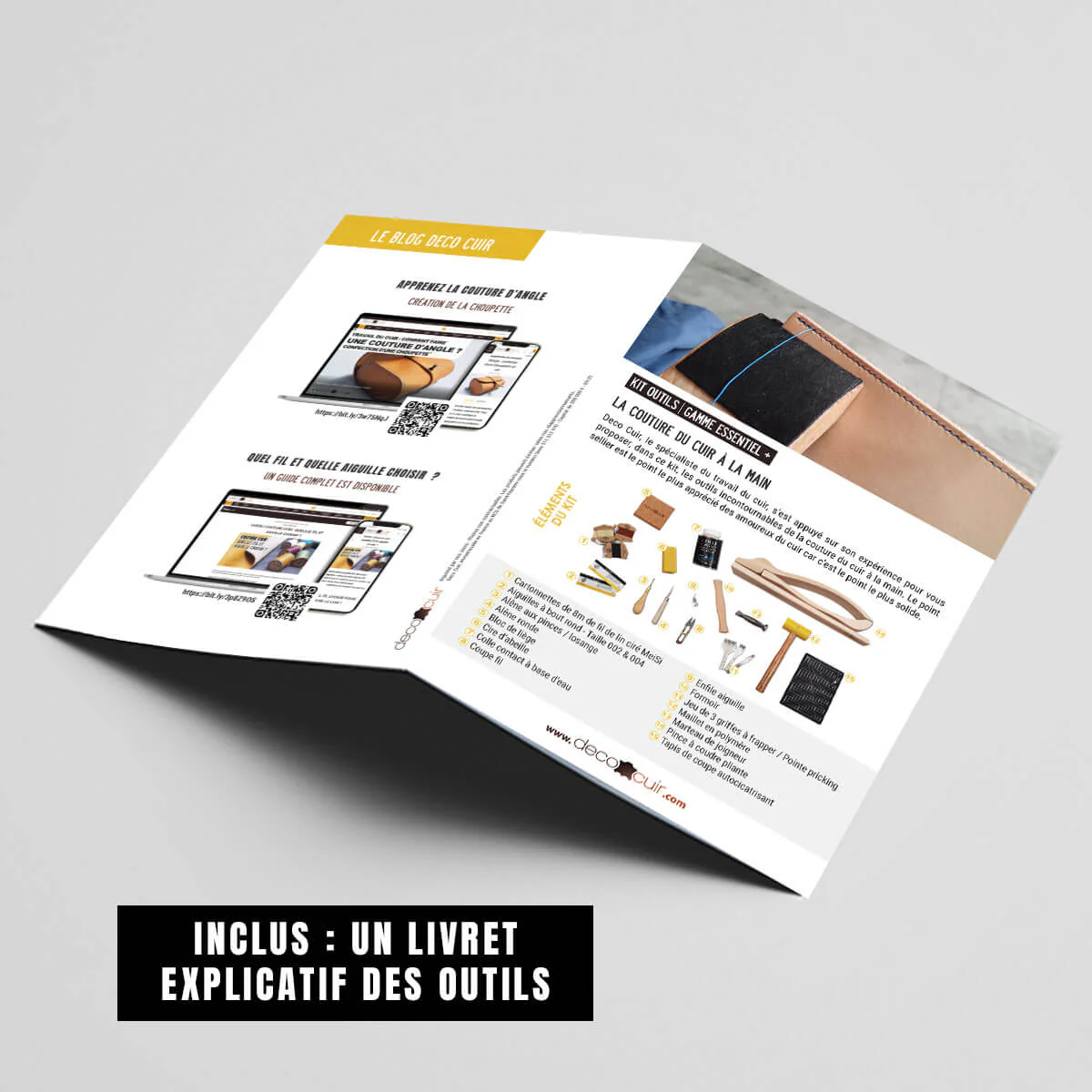 Kit outils pour la couture du cuir à la main - Deco Cuir - Image 6