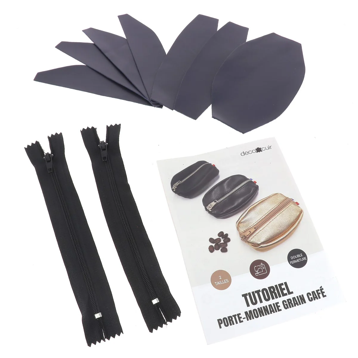 Kit Petit Porte monnaie Grain de café - BLEU MARINE - Image 2