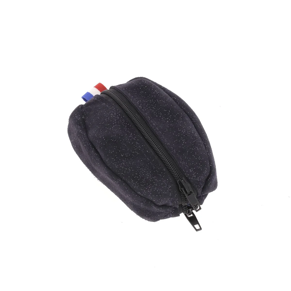 Kit Petit Porte monnaie Grain de café avec drapeau Français - BLEU MARINE PAILLETTÉ
