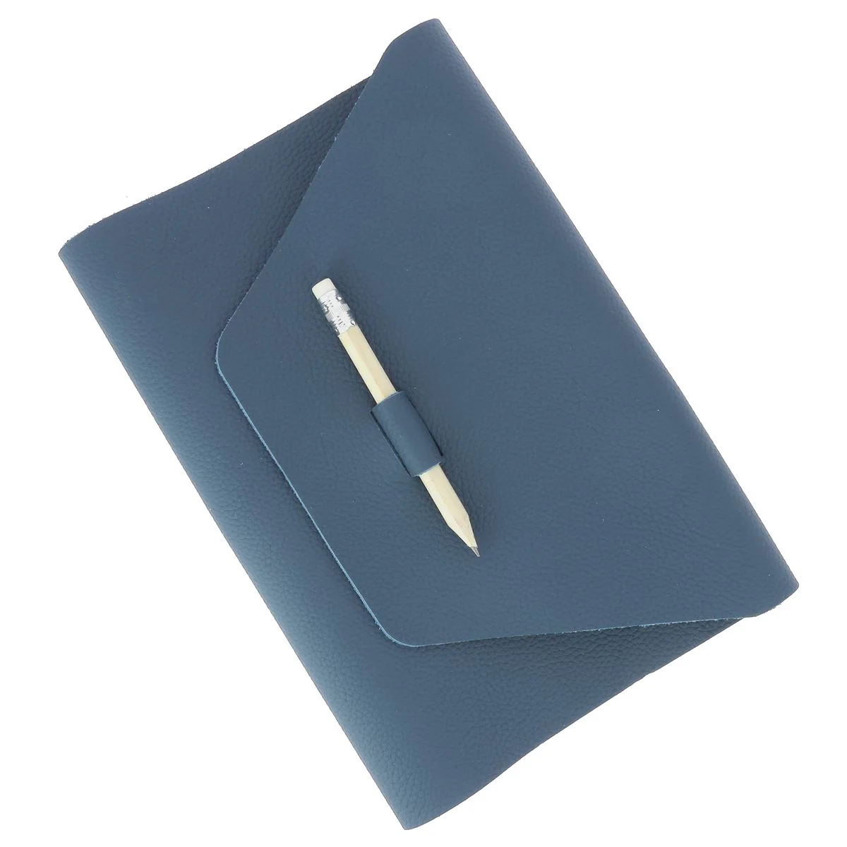 Kit DIY Protège carnet en cuir PLAYA A5 - BLEU MINÉRAL R21