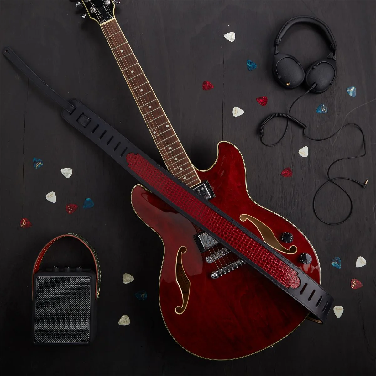 Kit pour sangle de guitare en cuir - 44421 - Image 3