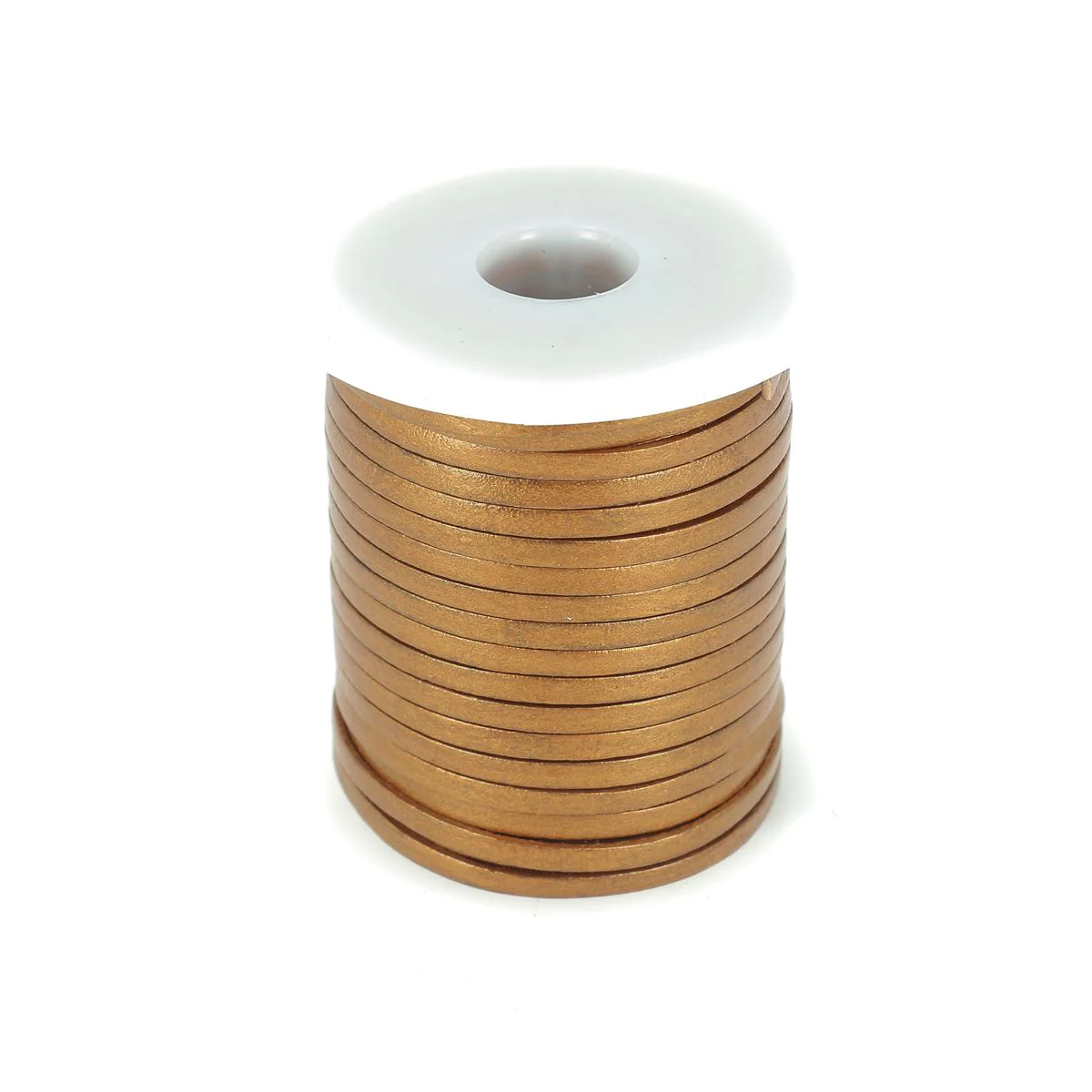 Lacet en cuir pigmenté Plat - Largeur 3mm - Image 10