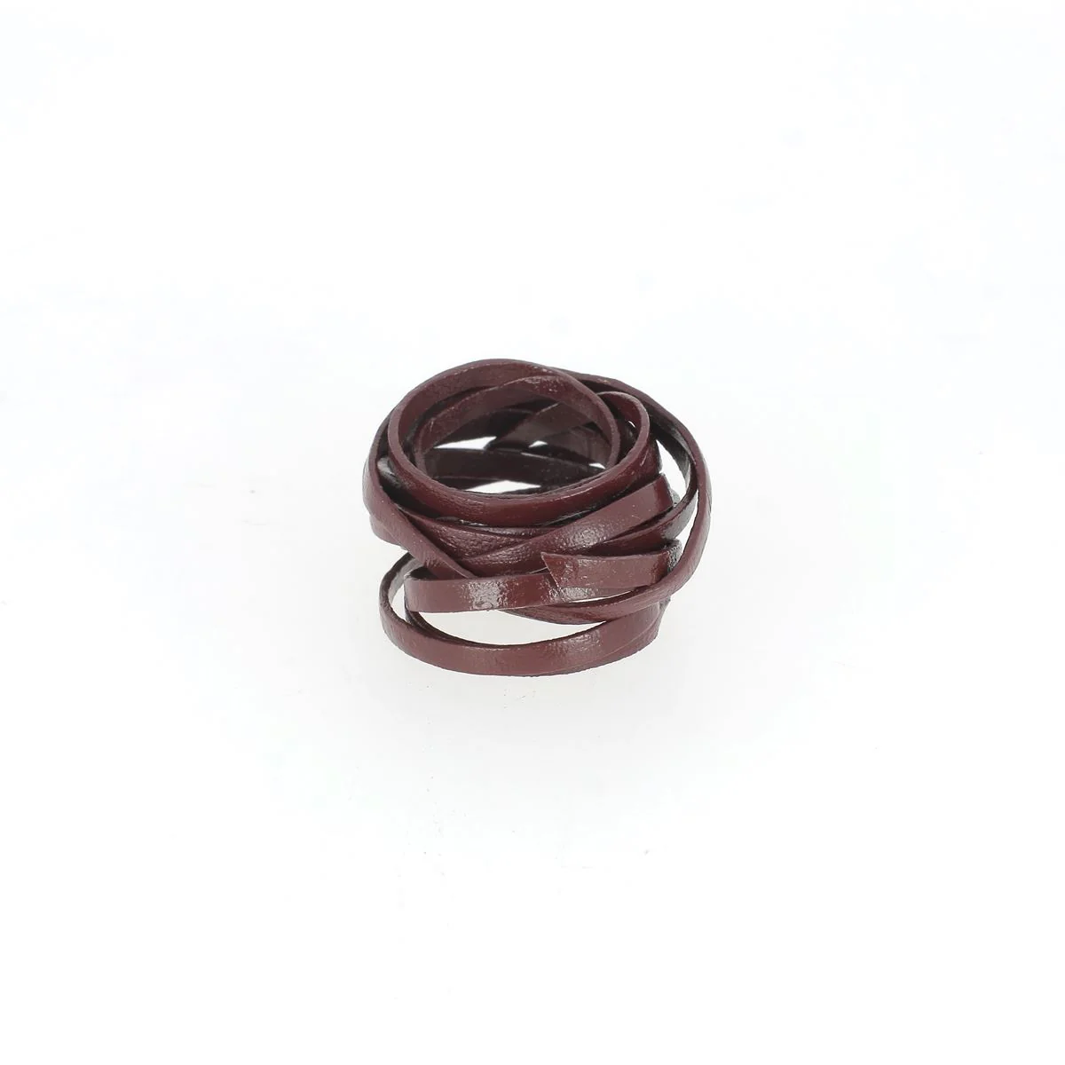 Lacet en cuir pigmenté Plat - Largeur 3mm - Image 13