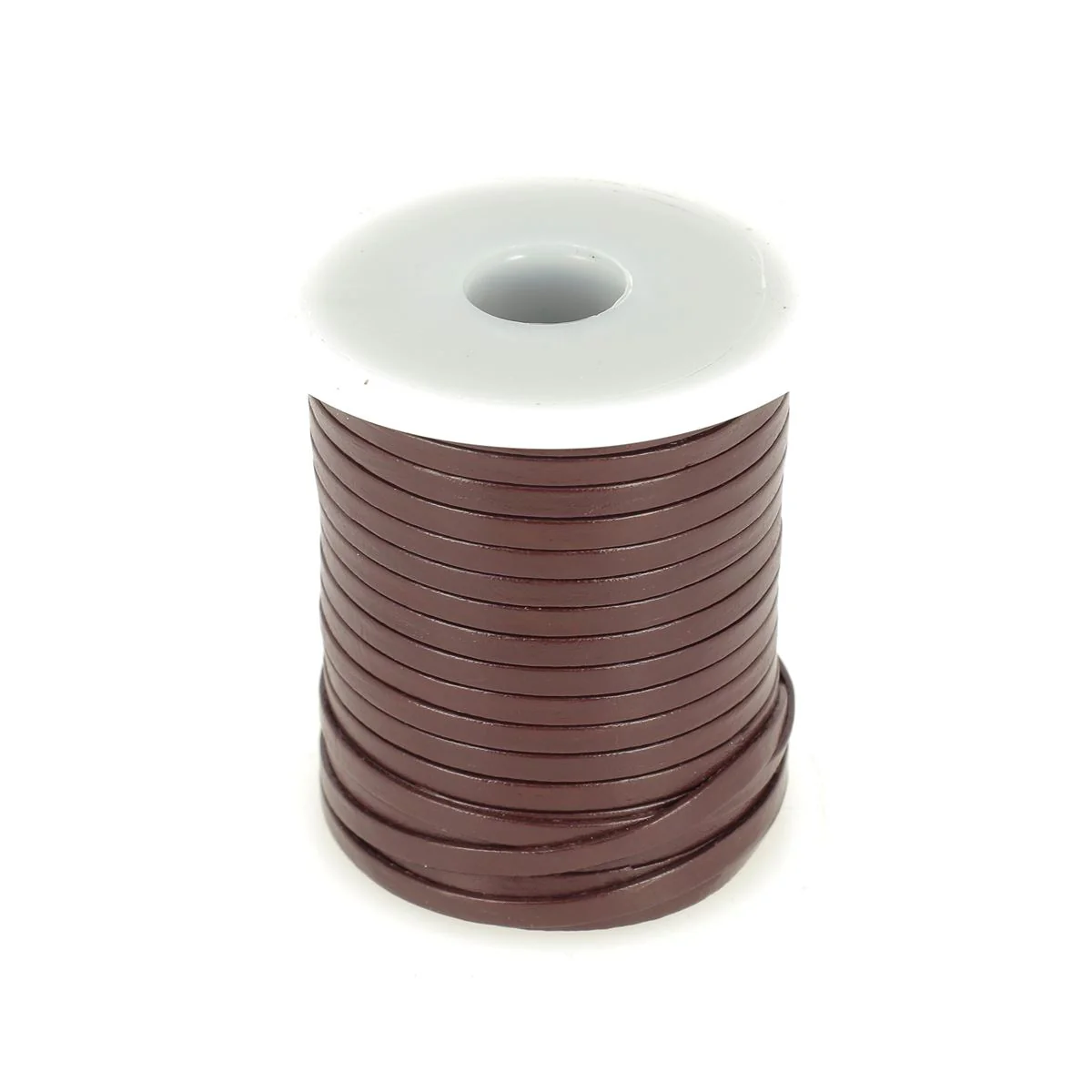 Lacet en cuir pigmenté Plat - Largeur 3mm - Image 14