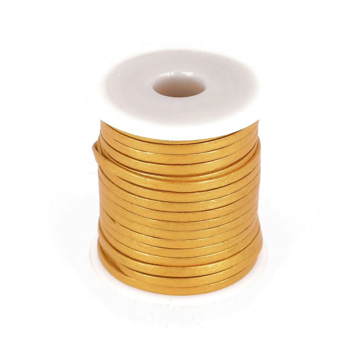 Lacet en cuir pigmenté Plat - Largeur 3mm - Image 18