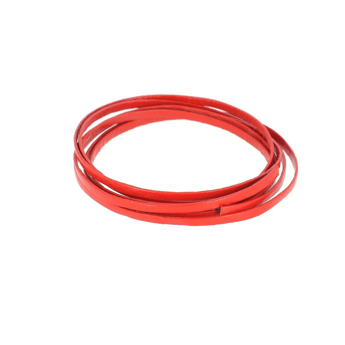 Lacet en cuir pigmenté Plat - Largeur 3mm - Image 19