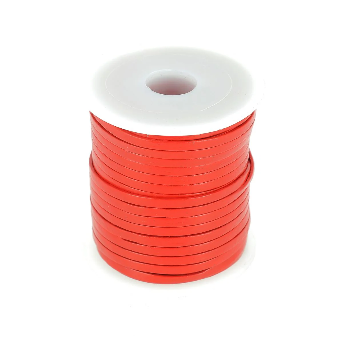 Lacet en cuir pigmenté Plat - Largeur 3mm - Image 20