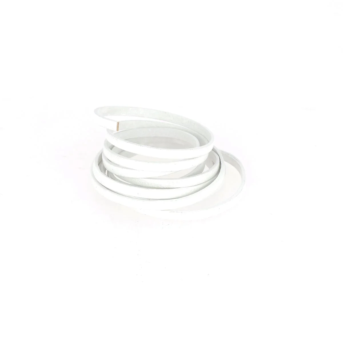 Lacet en cuir pigmenté Plat - Largeur 3mm - Image 7