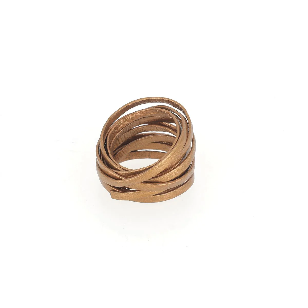 Lacet en cuir pigmenté Plat - Largeur 3mm - Image 9