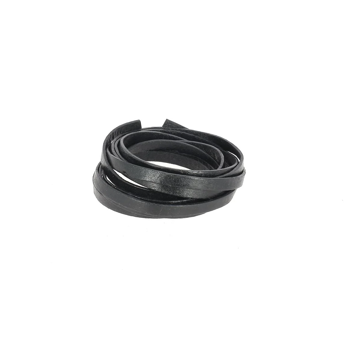 Lacet en cuir pigmenté Plat - Largeur 4mm - Image 11