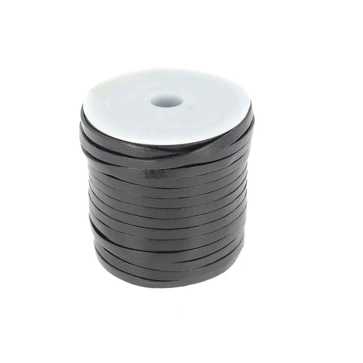 Lacet en cuir pigmenté Plat - Largeur 4mm - Image 12