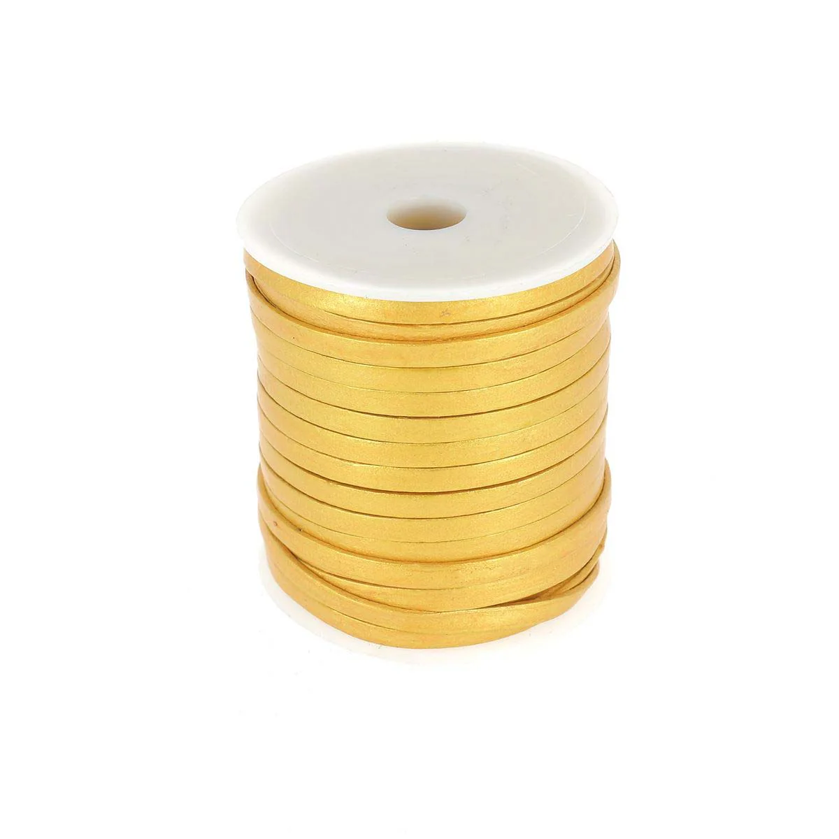 Lacet en cuir pigmenté Plat - Largeur 4mm - Image 14