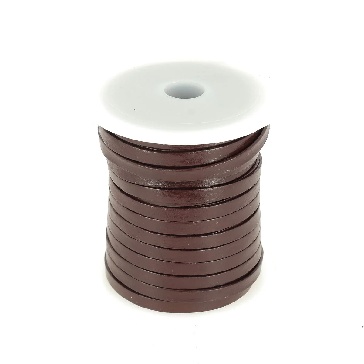 Lacet en cuir pigmenté Plat - Largeur 5mm - Image 11