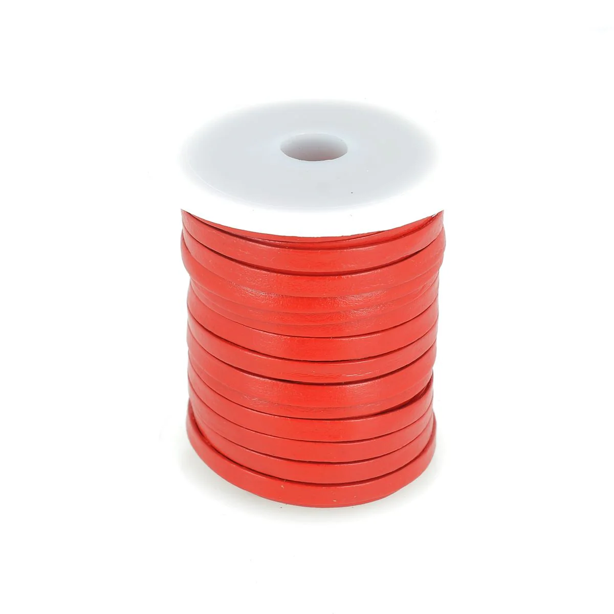 Lacet en cuir pigmenté Plat - Largeur 5mm - Image 16