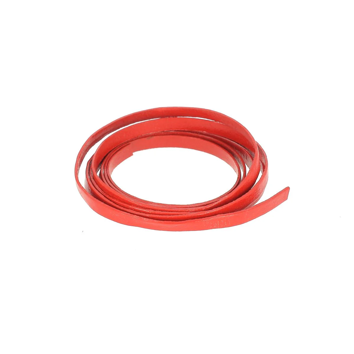 Lacet en cuir pigmenté Plat - Largeur 5mm - Image 17