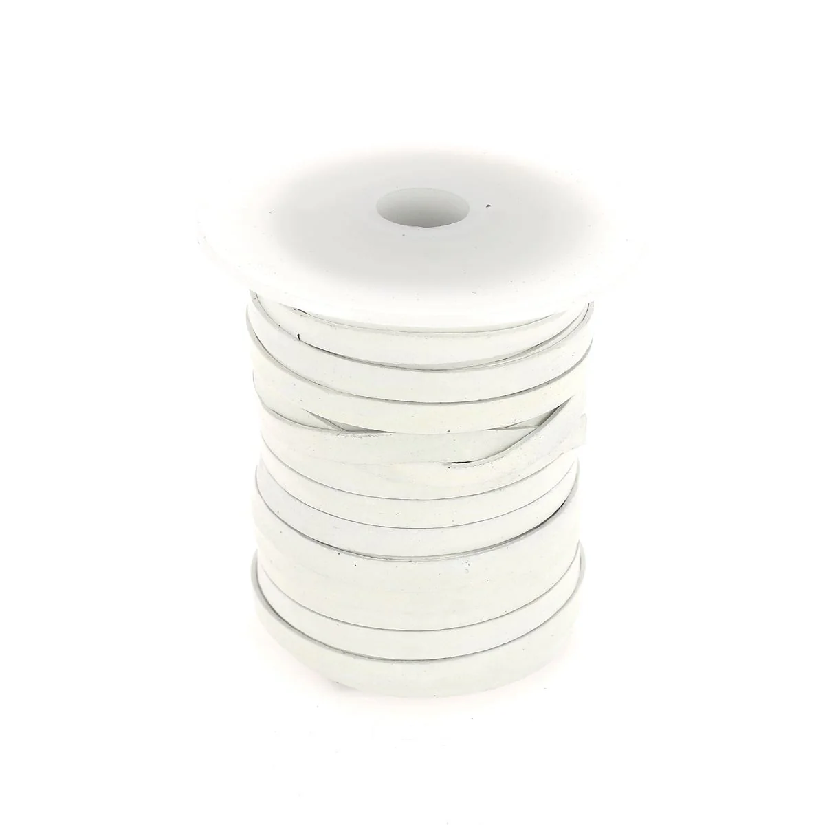 Lacet en cuir pigmenté Plat - Largeur 5mm - Image 4