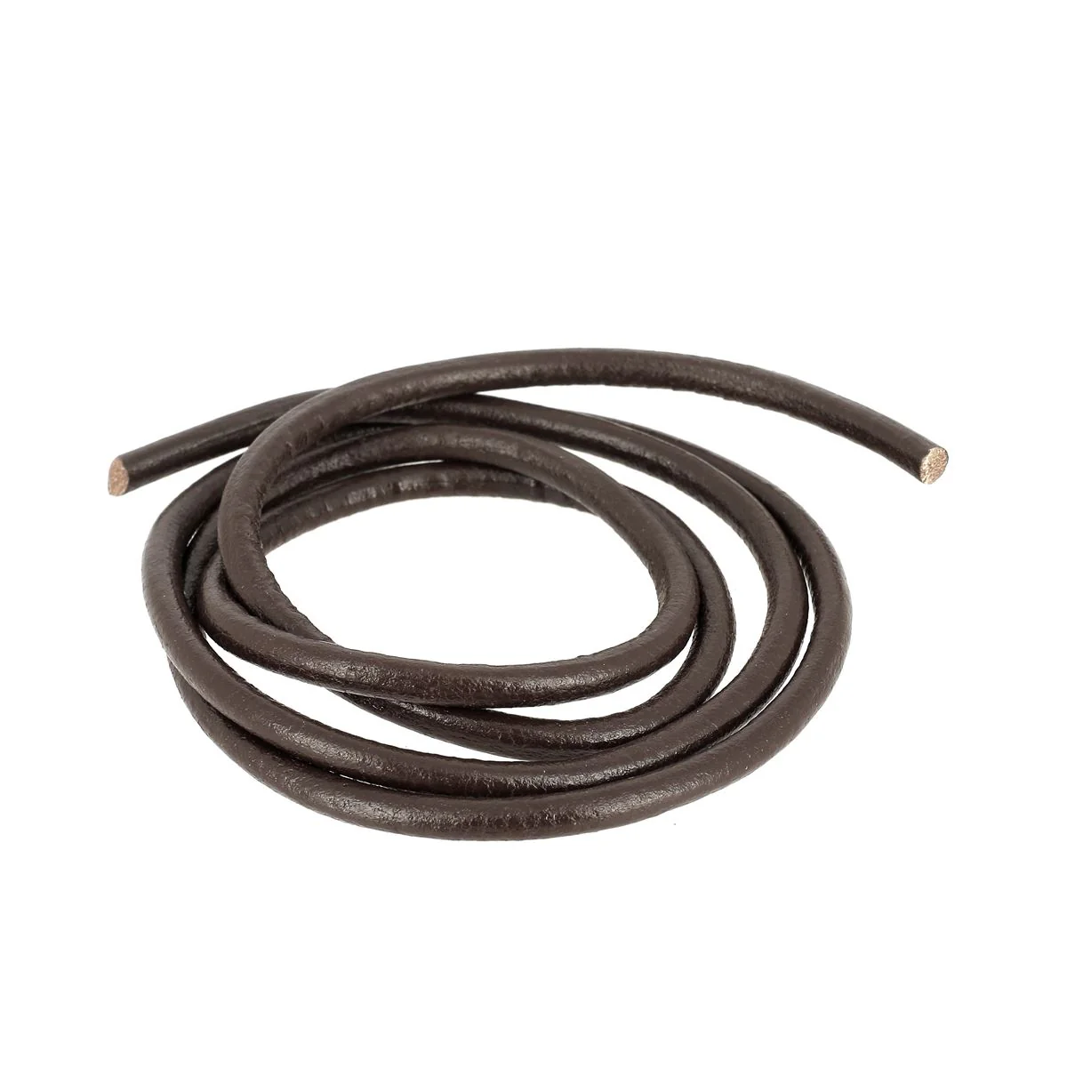 Lacet en cuir pigmenté Rond - Diamètre 5mm
