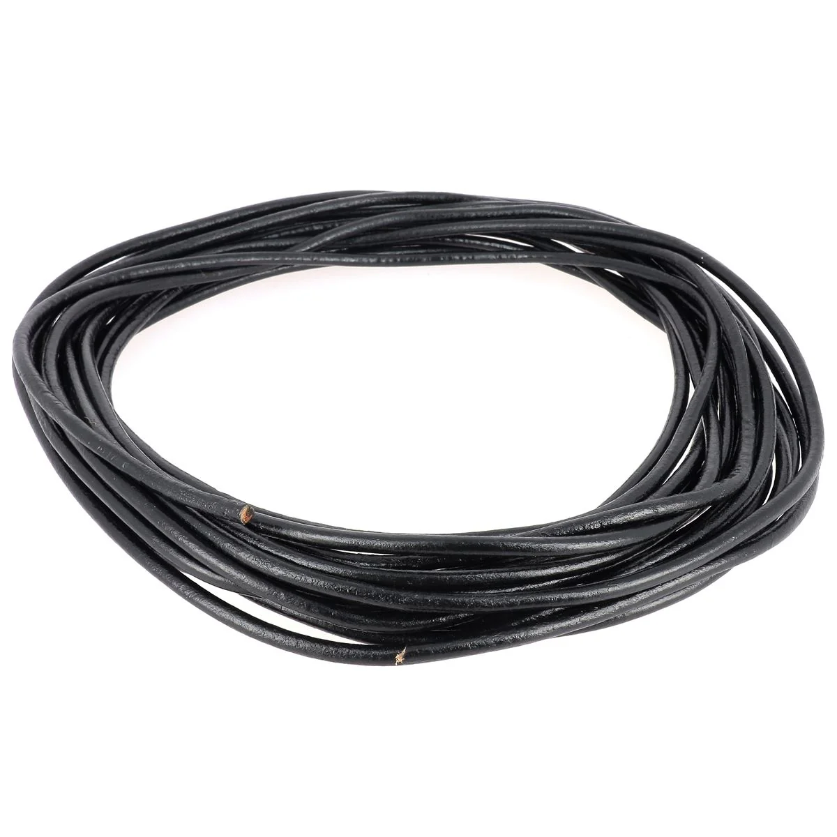 Lacet en cuir pigmenté Rond - Diamètre 5mm - Image 4