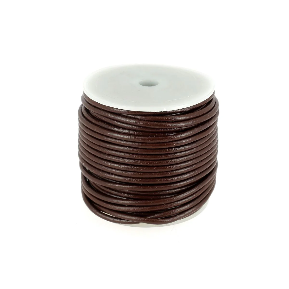 Lacet en cuir pigmenté Rond - Diamètre 2.5mm