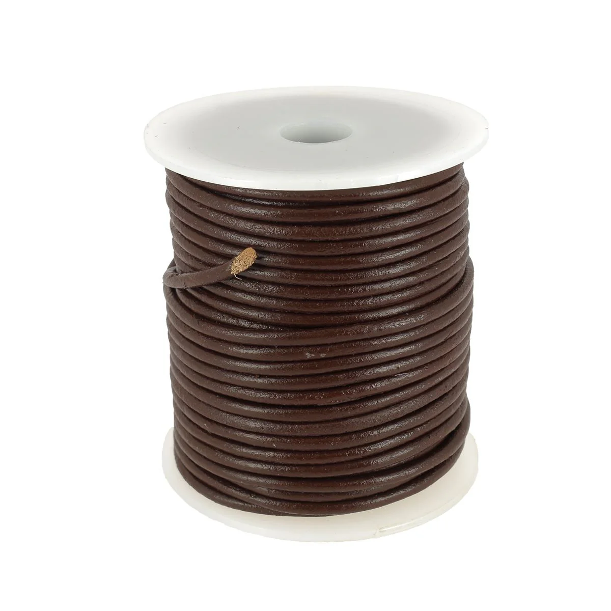 Lacet en cuir pigmenté Rond - Diamètre 3mm - Image 3