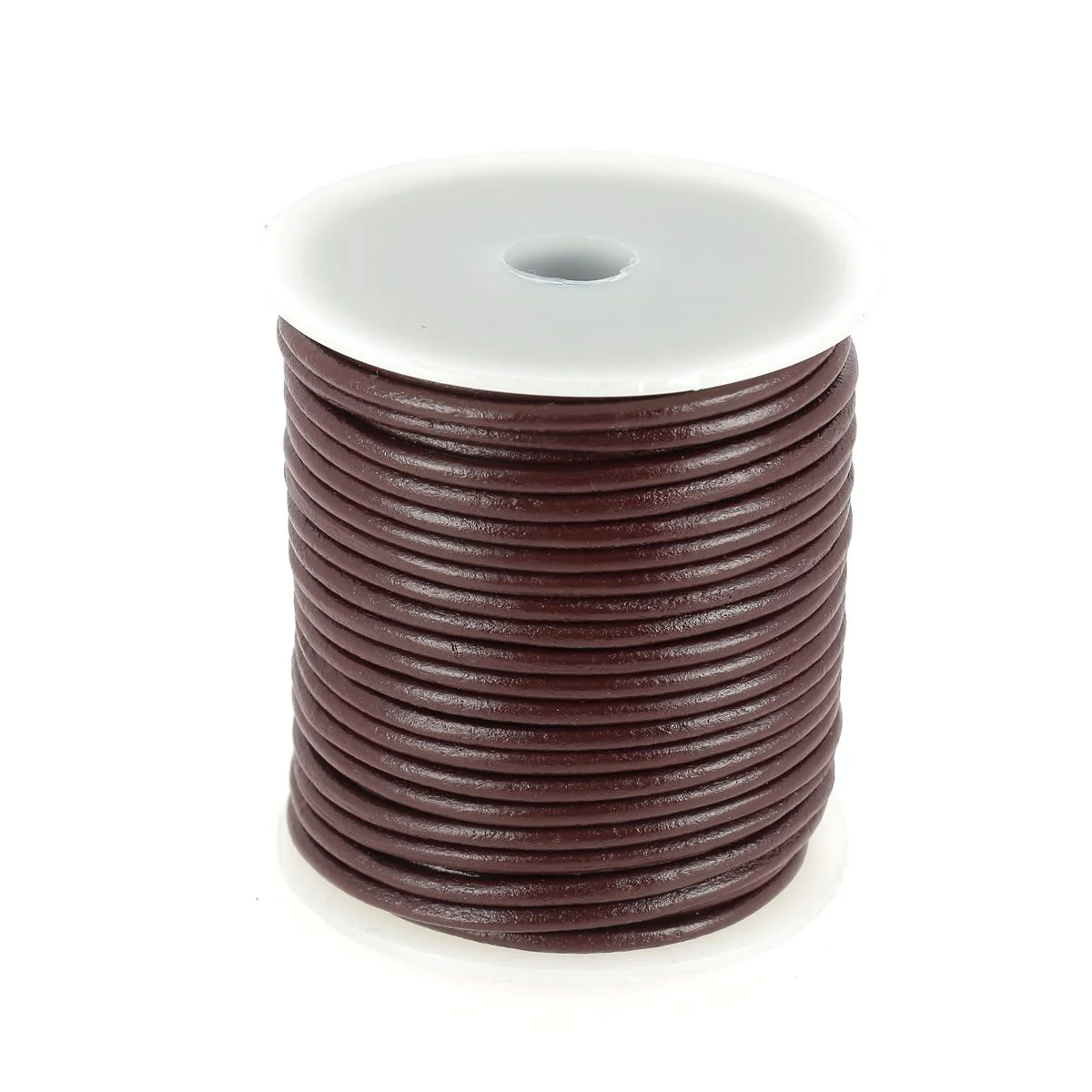 Lacet en cuir pigmenté Rond - Diamètre 3mm - Image 4
