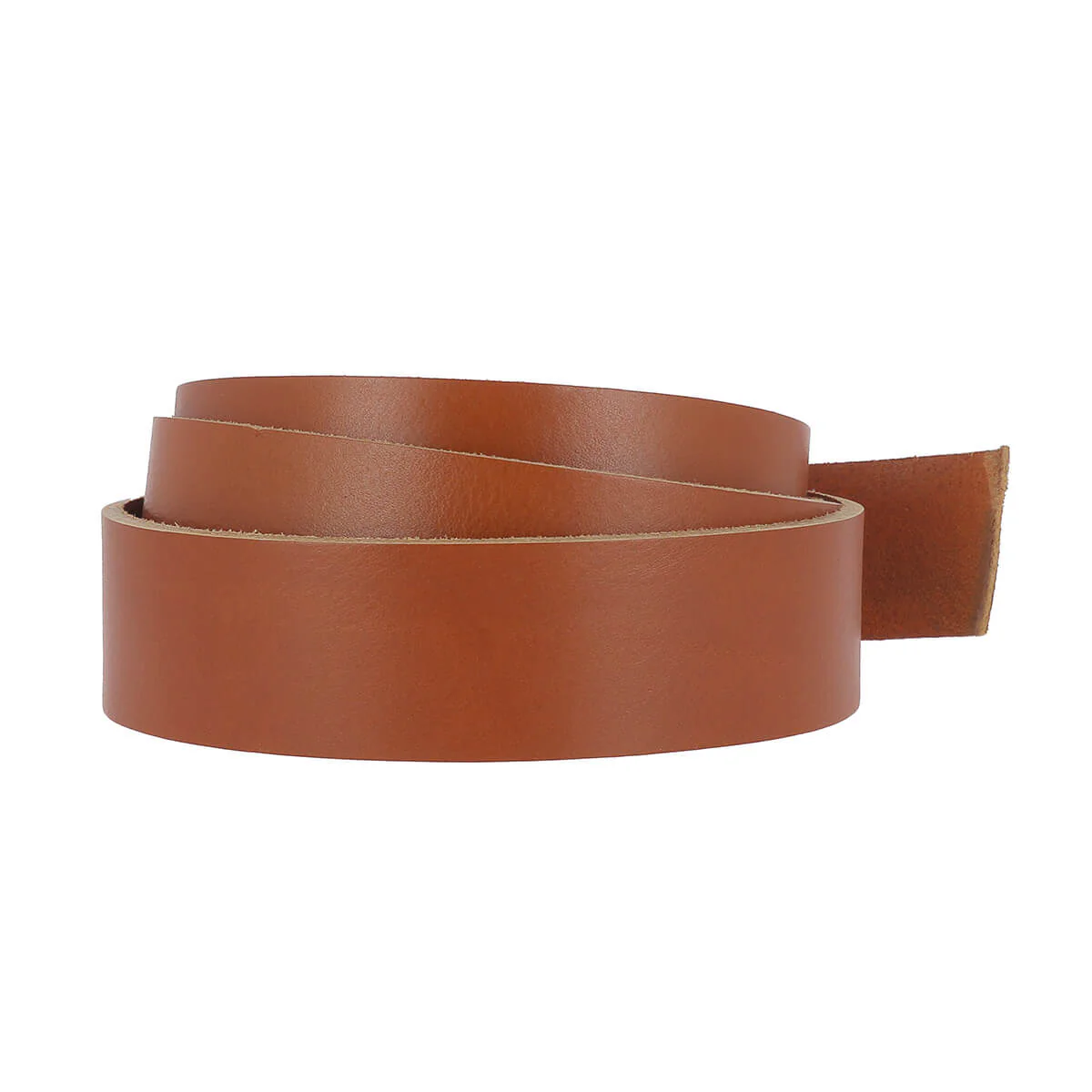 Lanière en cuir de collet NOURRI FOULONNÉ tannage végétal - MARRON CUERO - Ép 3,4mm