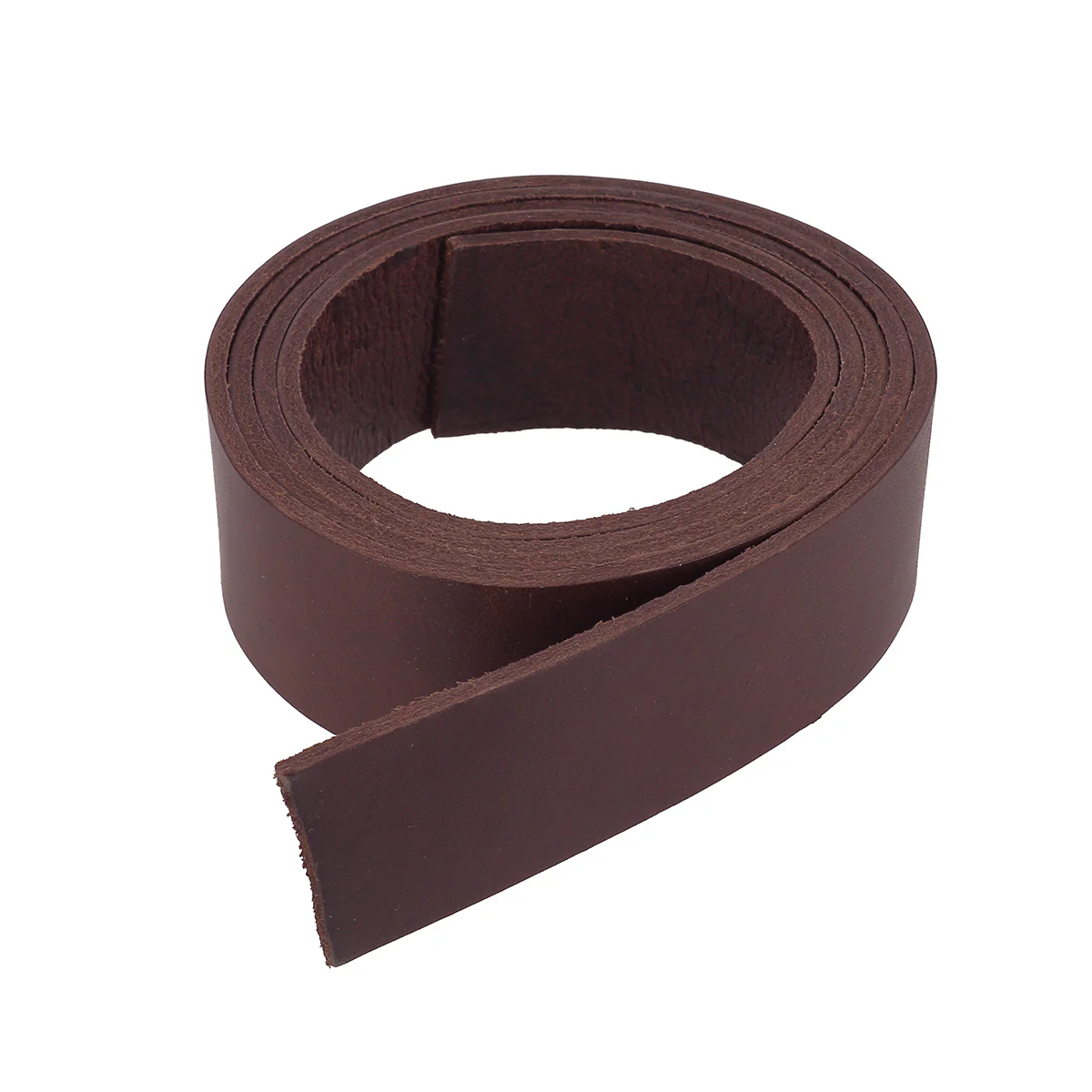Lanière en cuir de collet NOURRI LISSE tannage végétal - CHOCOLAT - Ép 3,2mm - Image 2