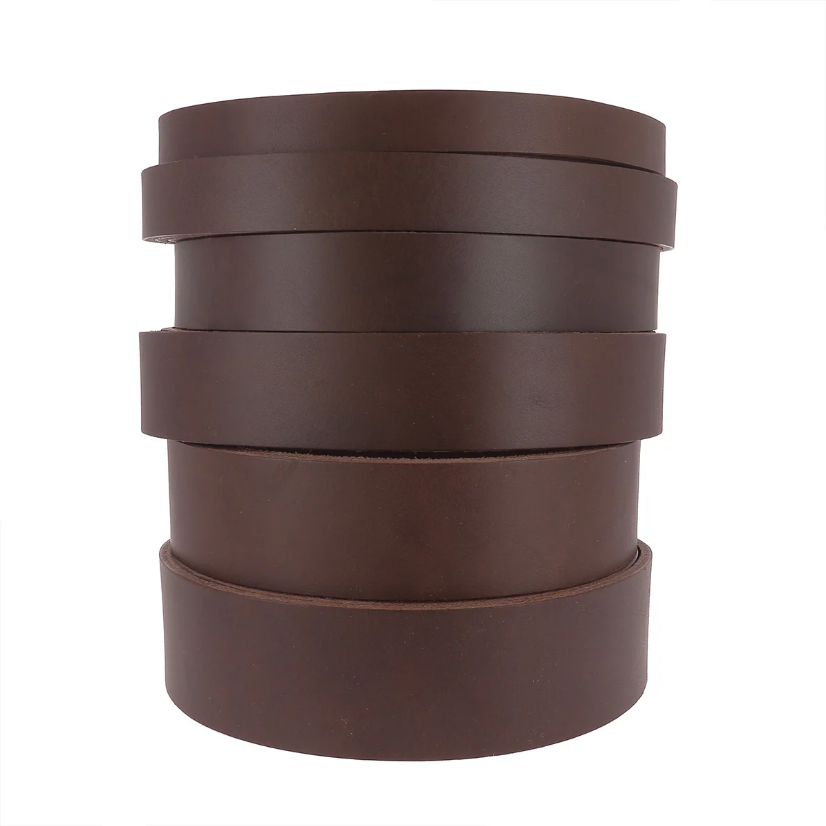 Lanière en cuir de collet NOURRI LISSE tannage végétal - CHOCOLAT - Ép 3,2mm - Image 4