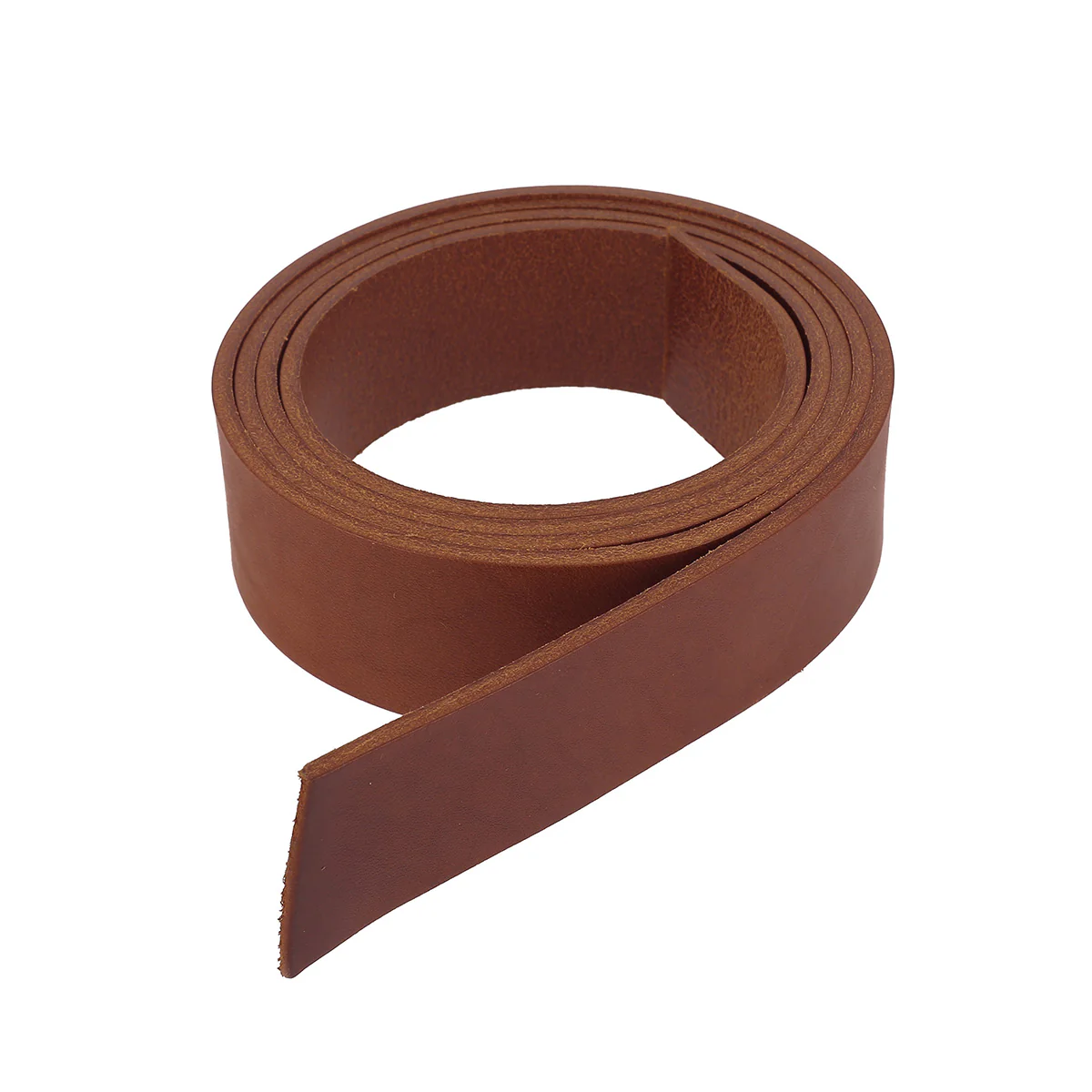 Lanière en cuir de collet NOURRI LISSE tannage végétal - MARRON - Ép 3,2mm - Image 2