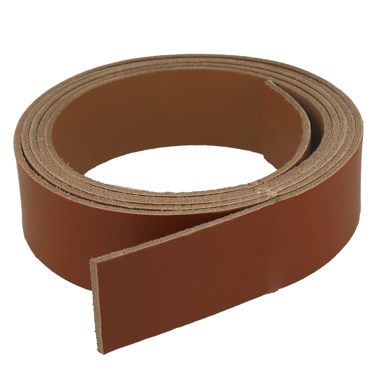 Lanière en cuir de collet tannage végétal - COGNAC - Ép 1,9mm - Image 2