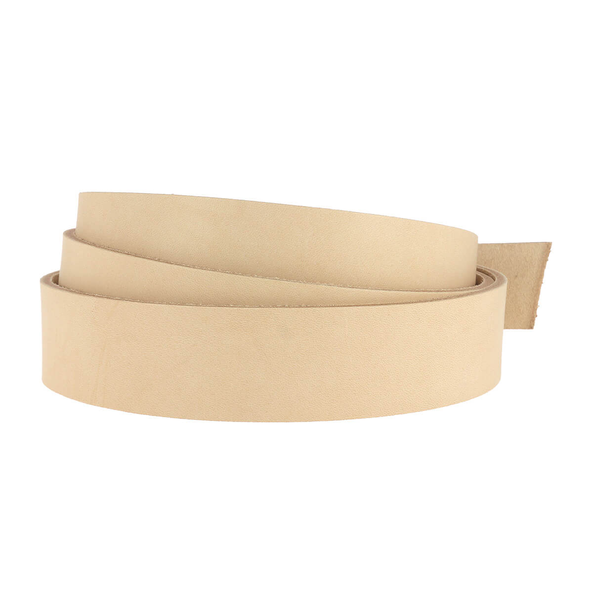 Lanière en cuir de collet tannage végétal - NATUREL - Ép 3,4mm