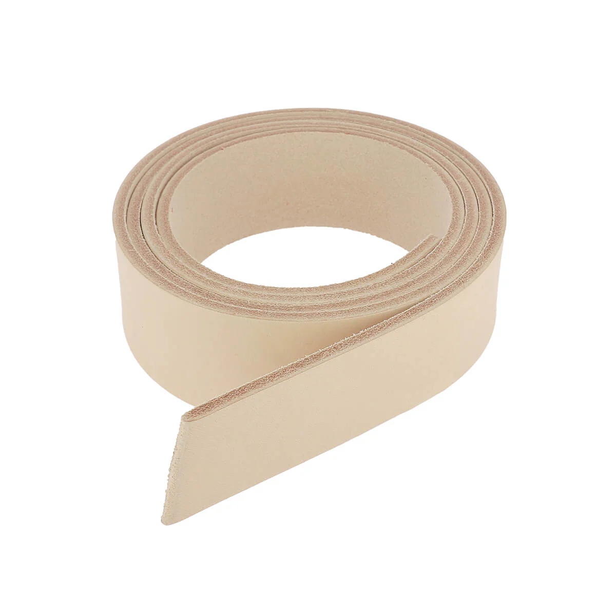 Lanière en cuir de collet tannage végétal - NATUREL - Ép 3,4mm - Image 2