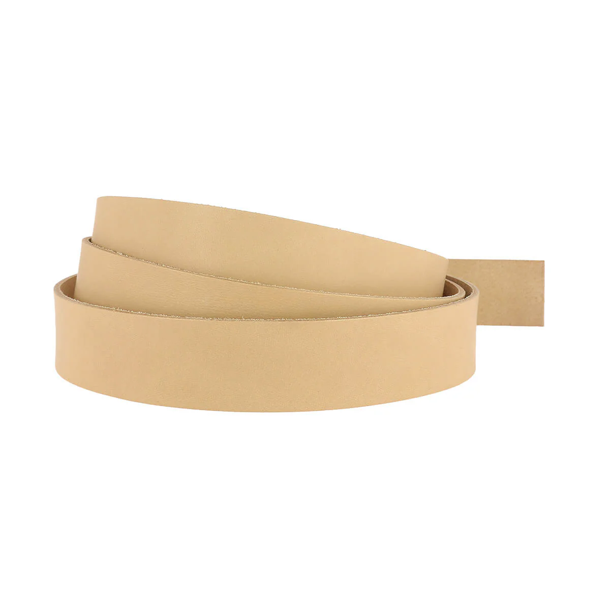 Lanière en cuir de collet tannage végétal - NATUREL - Ép 1,9mm