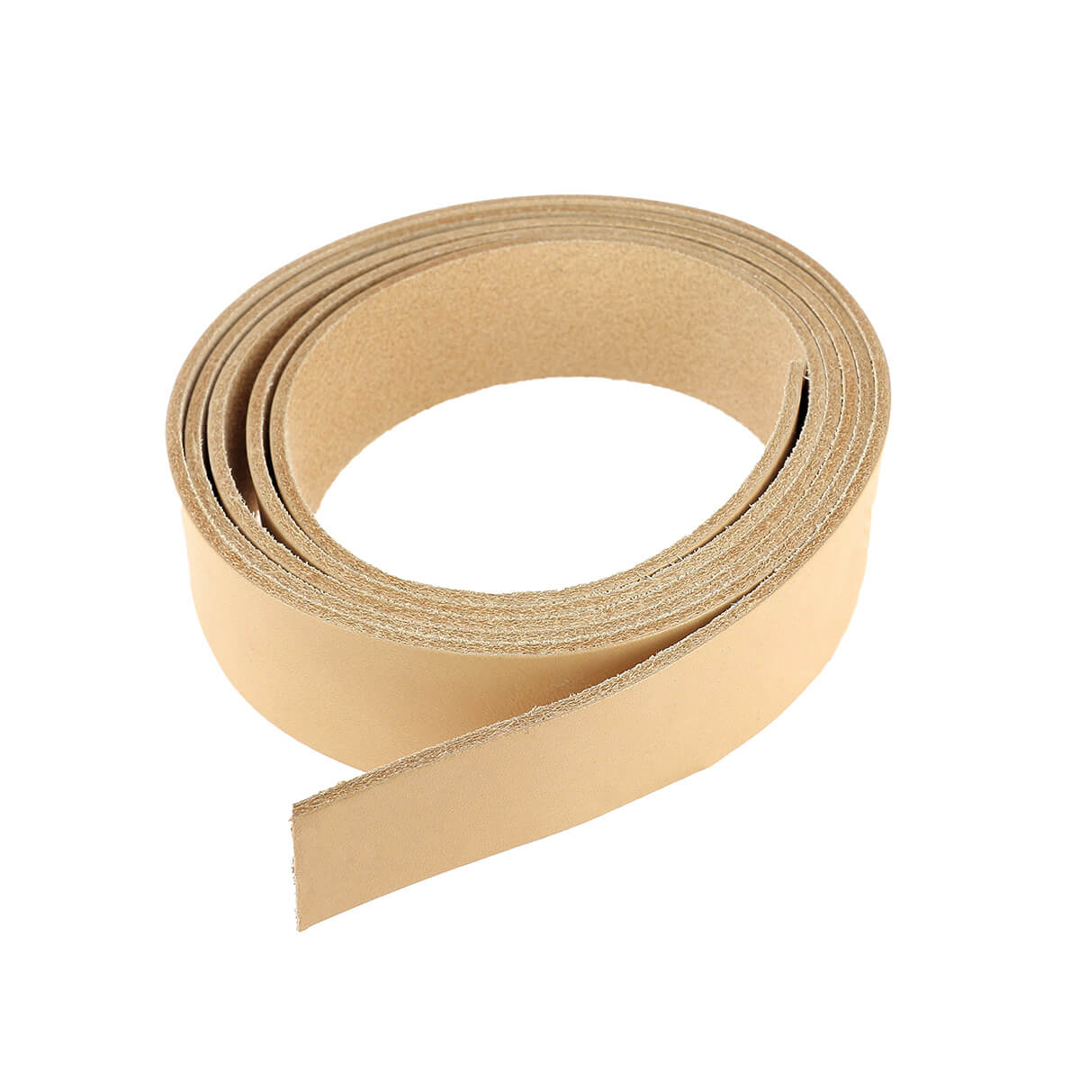 Lanière en cuir de collet tannage végétal - NATUREL - Ép 1,9mm - Image 2