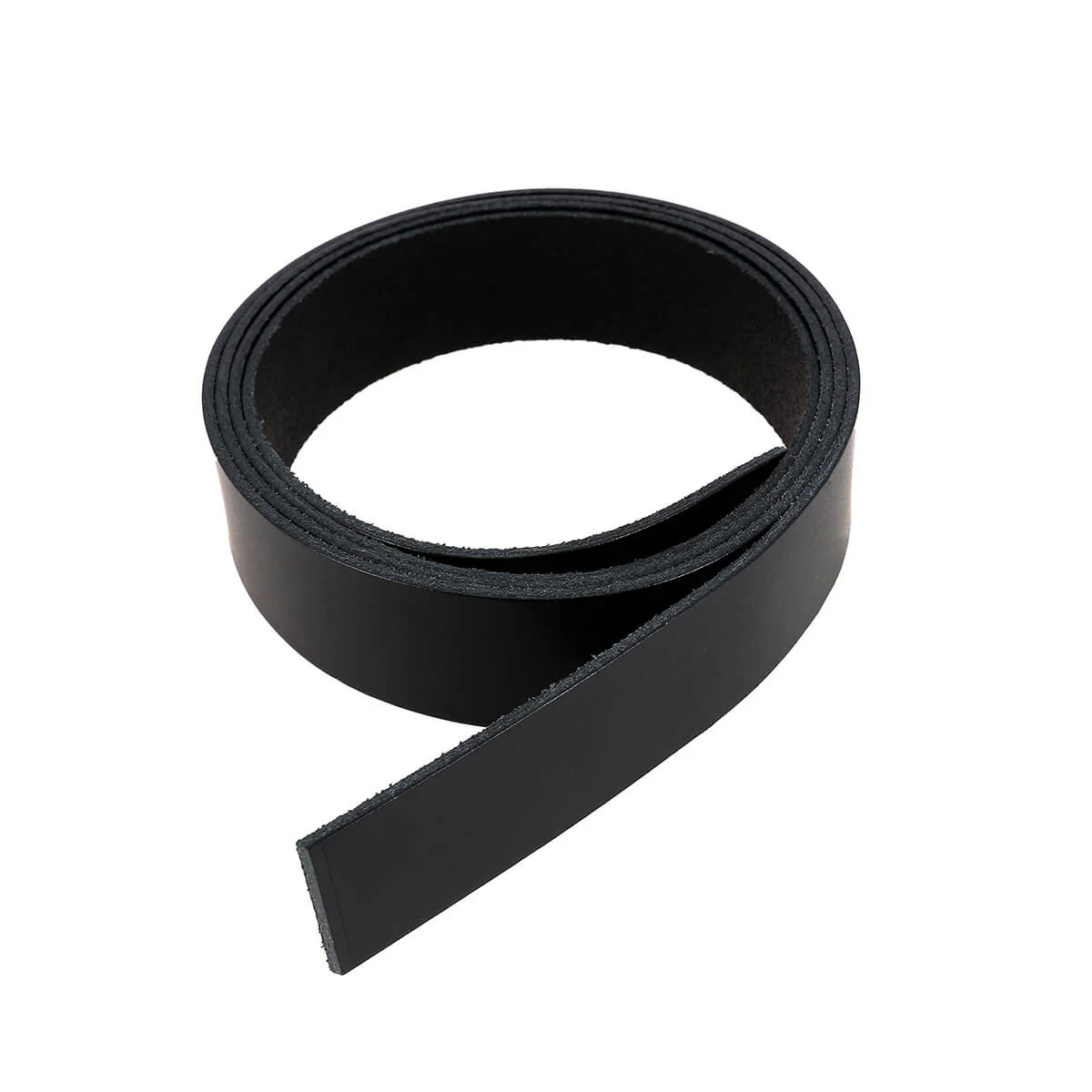 Lanière en cuir de collet tannage végétal - NOIR - Ép 1,9mm - Image 2