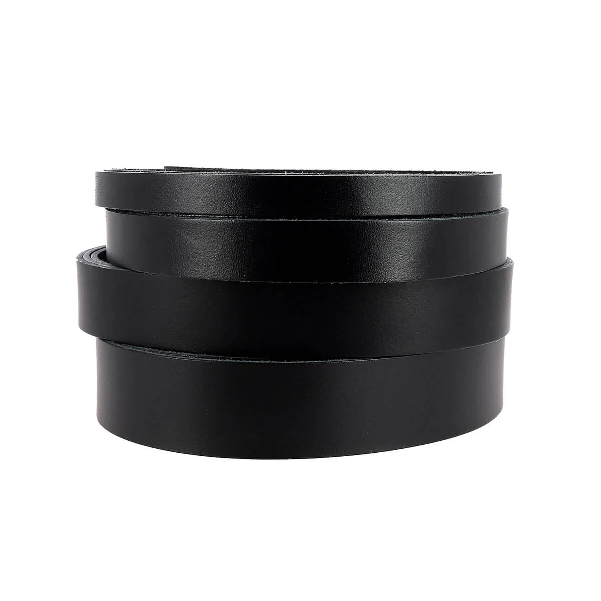 Lanière en cuir de collet tannage végétal - NOIR - Ép 1,9mm - Image 3