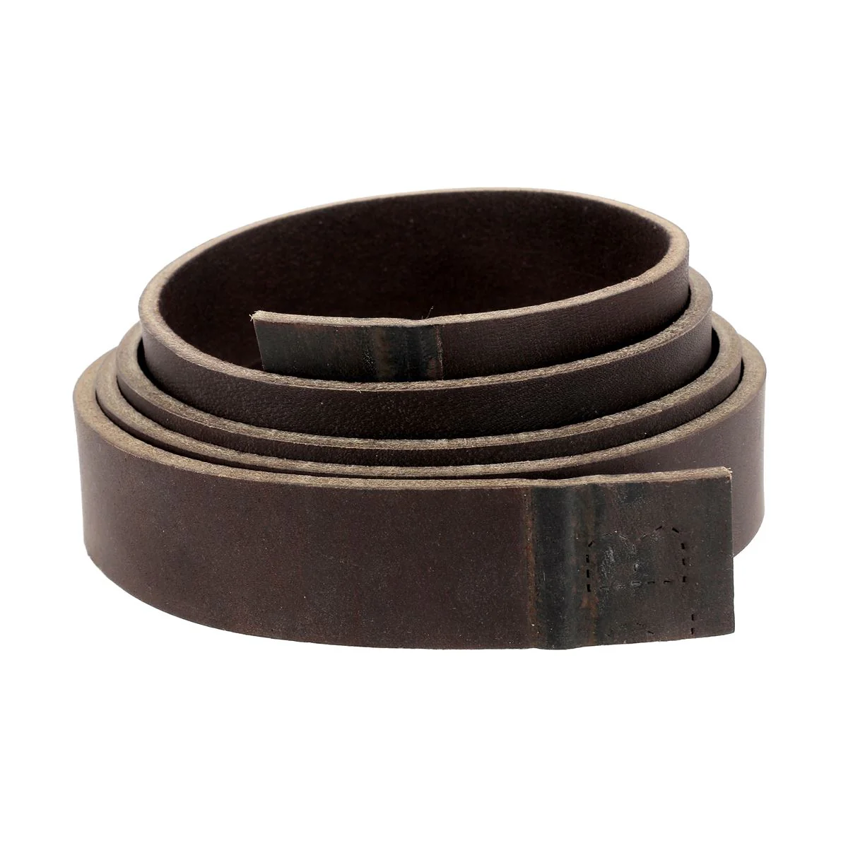 Lanière en cuir de croupon pré-étiré BOYOMA - Radermecker - 28mm - CHOCOLAT - Ép 5,3mm