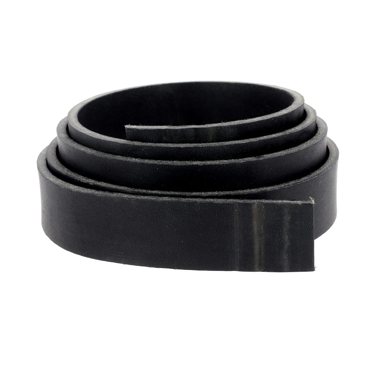 Lanière en cuir de croupon pré-étiré BOYOMA - Radermecker - 28mm - NOIR - Ép 5,3mm
