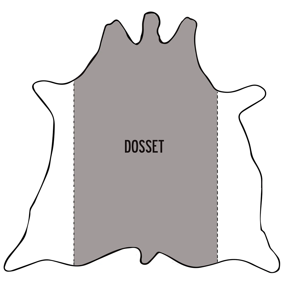 Lanière en cuir de dosset tannage végétal - 40mm - GOLD - Ép 3,8mm - Image 3