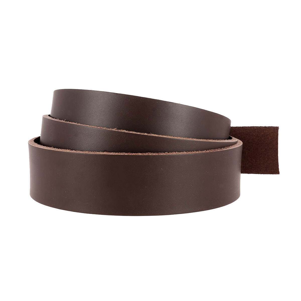 Lanière en cuir de collet tannage végétal - MARRON CHOCOLAT - Ép 3,4mm