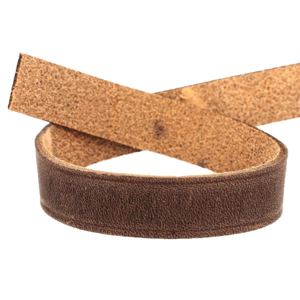 Lanière pour passant de ceinture en cuir gras tannage végétal 30cm - Image 4